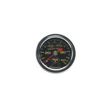 Load image into Gallery viewer, Russell Performance 100 psi fuel pressure gauge black face chrome case (Liquid-filled)