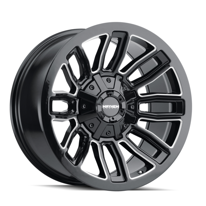 Mayhem 8108 Decoy 20x9 / 6x135 BP / 0mm Offset / 106mm Hub Black w/ Milled Spokes Wheel