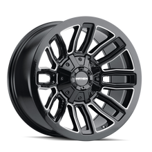 Load image into Gallery viewer, Mayhem 8108 Decoy 20x10 / 6x135 BP / -26mm Offset / 106mm Hub Black w/ Milled Spokes Wheel