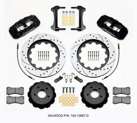 Wilwood AERO6 Front Hat Kit 15.00 Drilled 15-23 Mustang w/Lines