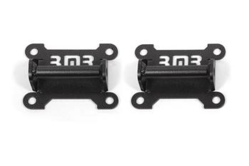 BMR 98-02 Chevrolet Camaro Motor Mount Kit (Solid Steel) - Black Hammertone