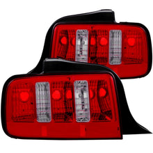 Load image into Gallery viewer, ANZO 2005-2009 Ford Mustang Taillights Red/Clear - 2010 Style