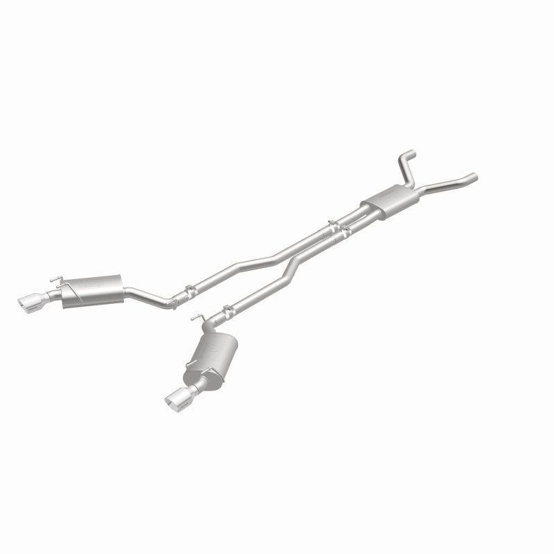 MagnaFlow Cat-Back Stainless Dual Split Rear Exit 4in Polished Tips 11-15 Chevy Camaro 3.6L V6