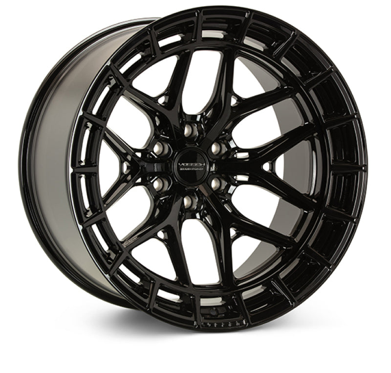 Vossen HFX-1 22x10 / 8x180 / ET-18 / Super Deep / 124.3 CB - Gloss Black Wheel