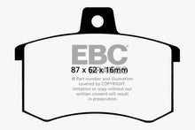 Load image into Gallery viewer, EBC 91-95 Alfa Romeo 164 2.0 Turbo Ultimax2 Rear Brake Pads