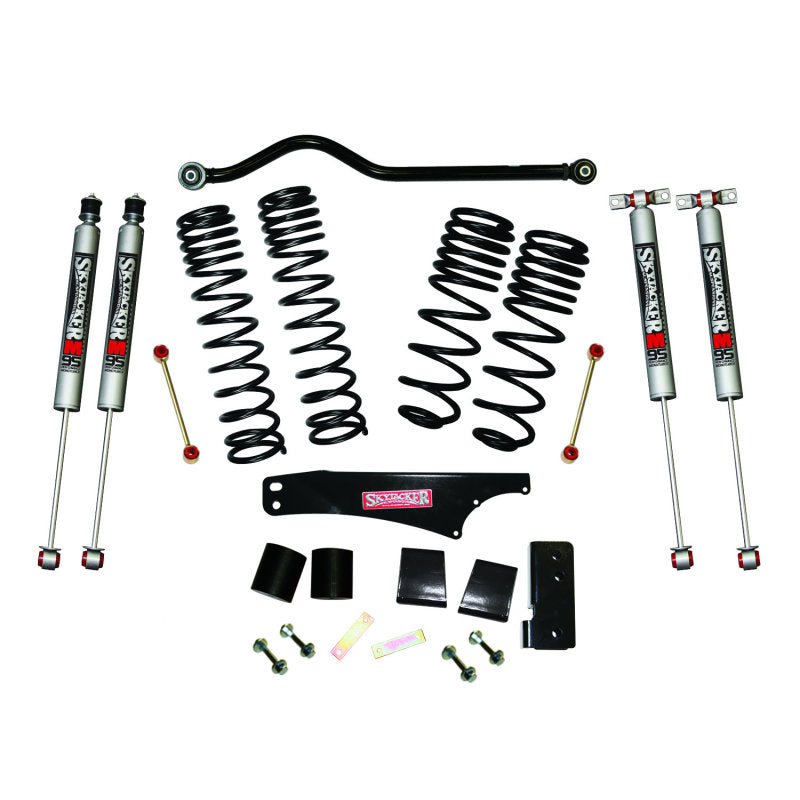 Skyjacker 2007-2018 Jeep Wrangler JK 4 Door 4WD Long Travel 3.5in-4in Lift Kit w/M95 Monotube Shocks