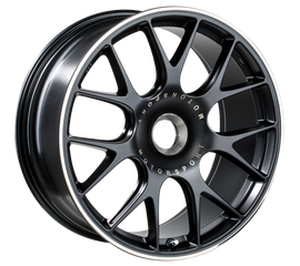 BBS CH-R 20x9 CL ET51 CB84 Satin Black Polished Rim Protector Wheel