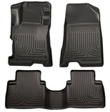 Husky Liners 08-12 Honda Accord (4DR) WeatherBeater Combo Black Floor Liners (One Piece for 2nd Row)