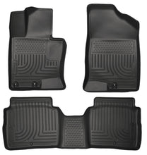 Load image into Gallery viewer, Husky Liners 11-14 Kia Optima Weatherbeater Black Front &amp; 2nd Seat Floor Liners