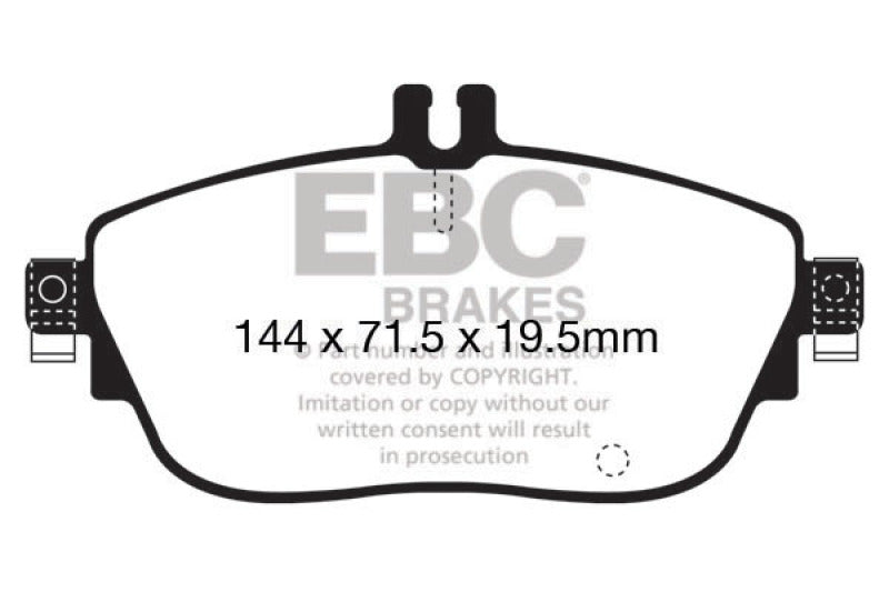 EBC 13+ Mercedes-Benz CLA250 2.0 Turbo Redstuff Front Brake Pads