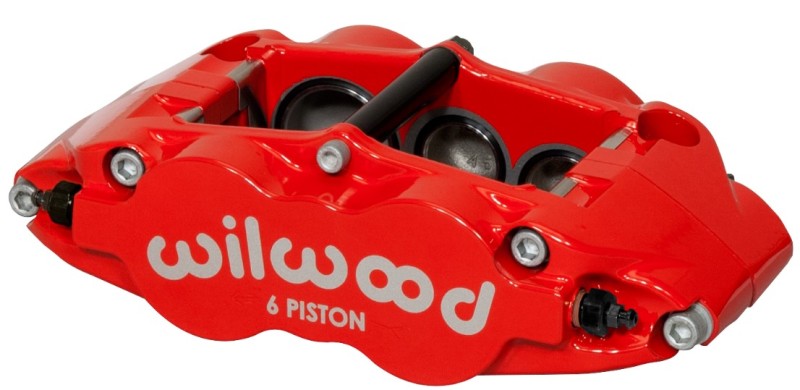 Wilwood Caliper-Narrow Superlite 6R-LH - Red 1.38/1.12/1.12in Pistons 1.10in Disc