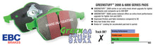 Load image into Gallery viewer, EBC 03-04 Infiniti G35 3.5 (Manual) (Brembo) Greenstuff Front Brake Pads