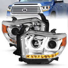 Load image into Gallery viewer, ANZO 2014-2015 Toyota Tundra Projector Headlights w/ U-Bar Chrome w/ DRL