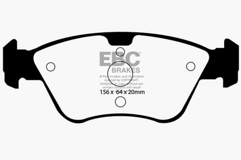 EBC 03-08 Chrysler Crossfire 3.2 Yellowstuff Front Brake Pads