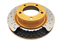 Load image into Gallery viewer, DBA 08+ EVO X Front Drilled &amp; Slotted 5000 Series 2 Piece Rotor Assembled w/ Black Hat