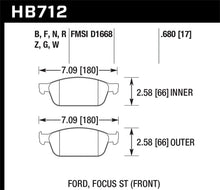 Load image into Gallery viewer, Hawk 13 Ford Focus Street HPS 5.0 Front Brake Pads