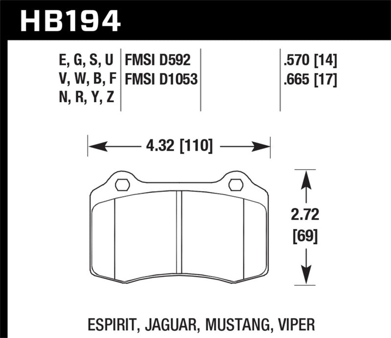 Hawk LTS Street Brake Pads