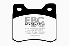 Load image into Gallery viewer, EBC 84-86 Mercedes-Benz 190/190E 2.3 Greenstuff Rear Brake Pads