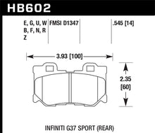 Load image into Gallery viewer, Hawk Infiniti G37 Sport HPS Street Rear Brake Pads