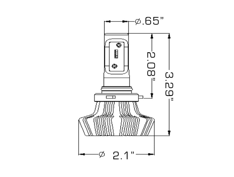 Oracle 9006 4000 Lumen LED Headlight Bulbs (Pair) - 6000K SEE WARRANTY