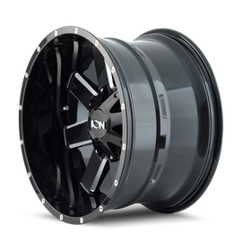 ION Type 141 20x12 / 5x127 BP / -44mm Offset / 87mm Hub Gloss Black Milled Wheel
