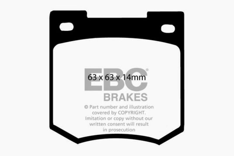 EBC 67-68 Sunbeam Tiger 4.7 Redstuff Front Brake Pads