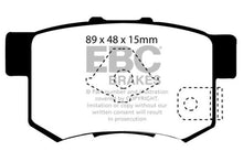 Load image into Gallery viewer, EBC 10-12 Acura RDX 2.3 Turbo Greenstuff Rear Brake Pads