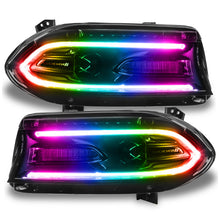 Load image into Gallery viewer, Oracle 15-21 Dodge Charger RGB+W DRL Headlight DRL Upgrade Kit - ColorSHIFT SEE WARRANTY