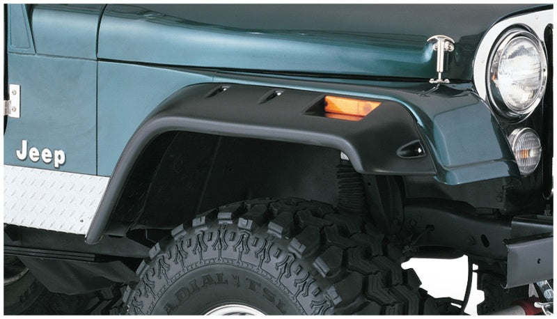 Bushwacker 59-83 Jeep CJ5 Cutout Style Flares 4pc - Black