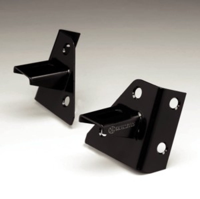 KC HiLiTES 86-95 Jeep YJ Windshield Hinge Light Mount Bracket Set (Pair) - Black