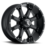 Raceline 991B Assault 18x9in / 8x165.1 BP / 18mm Offset / 125.2mm Bore - Satin Black Wheel