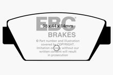 Load image into Gallery viewer, EBC 93-94 Eagle Talon 1.8 Greenstuff Rear Brake Pads