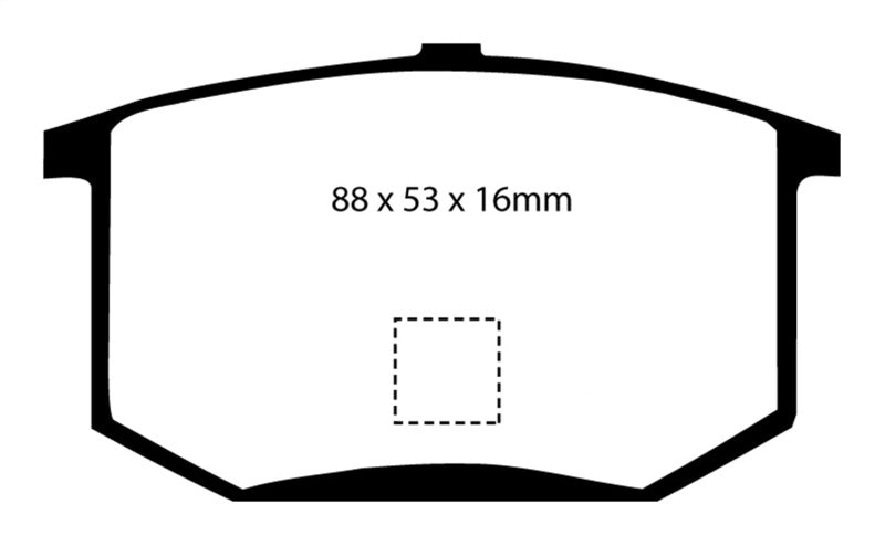 EBC 75-80 Lotus Esprit 2.0 Greenstuff Rear Brake Pads