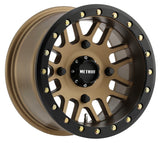 Method MR406 UTV Beadlock 14x10 5+5/-2mm Offset 4x156 132mm CB Method Bronze w/Matte Blk Ring Wheel