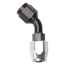 Load image into Gallery viewer, Russell Performance -10 AN Black/Silver 45 Degree Full Flow Hose End