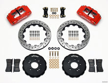 Load image into Gallery viewer, Wilwood FSLI4 Front Hat Kit 13.00in Drilled Red Nissan 240SX