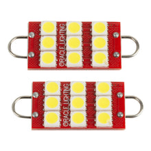 Load image into Gallery viewer, Oracle 44MM 6 LED 3 Chip - Loop Festoon Bulbs (Pair) - White SEE WARRANTY