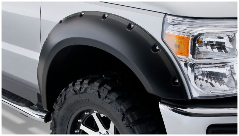 Bushwacker 11-16 Ford F-250 Super Duty Pocket Style Flares 2pc - Black