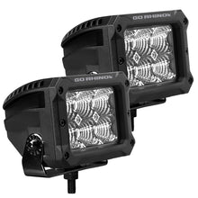 Load image into Gallery viewer, Go Rhino Xplor Bright Series Rectangle LED Flood Light Kit (Surface/Thread Std Mnt) 4x3 - Blk (Pair)