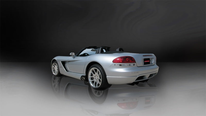 Corsa 2003-06 Dodge Viper 8.3L Polished Sport Cat-Back Exhaust (2.5in Inlet for Use w/ Stock Conv.)