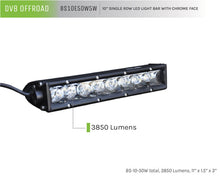 Load image into Gallery viewer, DV8 Offroad SL 8 Slim 10in Light Bar Slim 50W Spot 5W CREE LED - Black