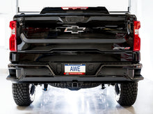 Load image into Gallery viewer, AWE Tuning 22-23 GMC Sierra 1500 AT4X 6.2L 0FG Catback Split Dual (Flat Bumper) - Bashguard(No Tips)