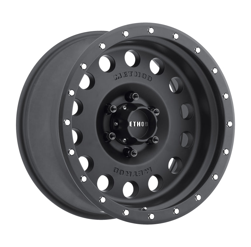 Method MR307 Hole 17x8.5 0mm Offset 6x5.5 108mm CB Matte Black Wheel