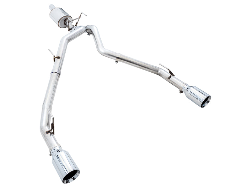 AWE Tuning 09-18 RAM 1500 5.7L (w/o Cutout) 0FG Dual Rear Exit Cat-Back Exhaust - Chrome Silver Tips