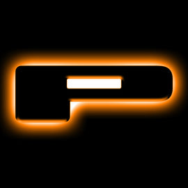 ORACLE Lighting Universal Illuminated LED Letter Badges - Matte Blk Surface Finish - P