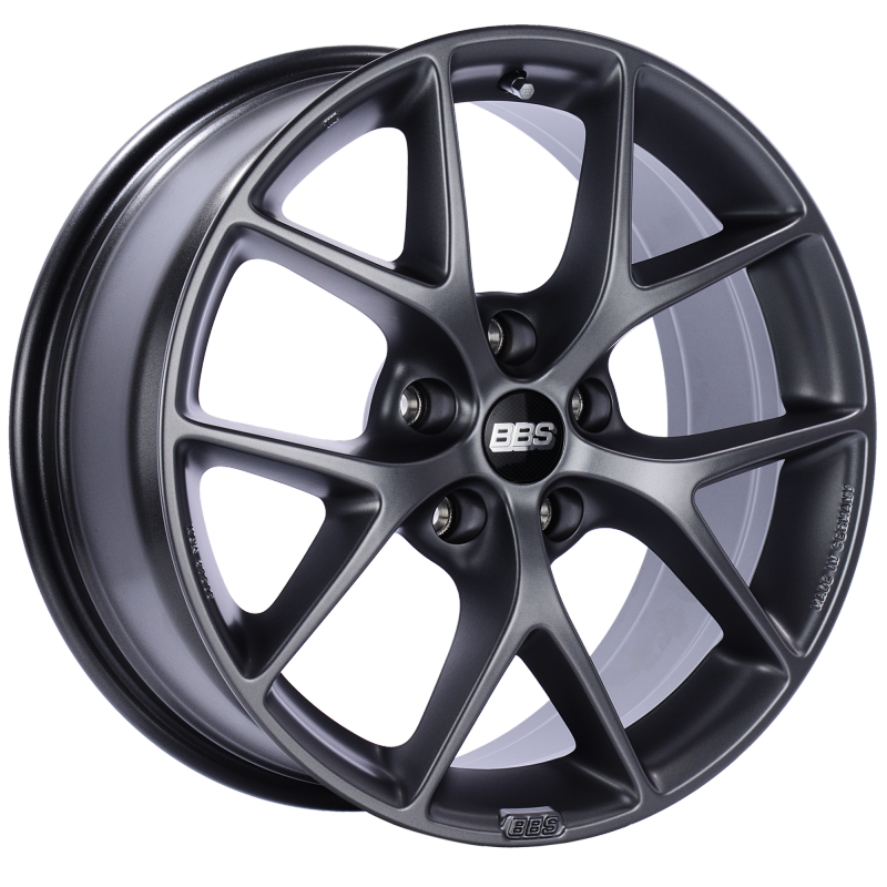 BBS SR 18x8 5x100 ET48 Satin Grey Wheel -70mm PFS/Clip Required