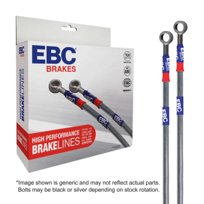 EBC 09-10 Chevrolet Camaro (5th Gen) 6.2L Stainless Steel Brake Line Kit