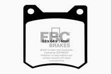 Load image into Gallery viewer, EBC 72-84 De Tomaso Pantera 5.7 GTS Redstuff Rear Brake Pads