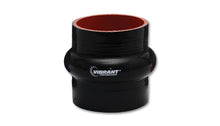 Load image into Gallery viewer, Vibrant 4 Ply Reinforced Silicone Hump Hose Connector - 2.25in I.D. x 3in long (BLACK)