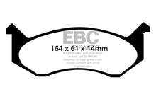 Load image into Gallery viewer, EBC 96-97 Dodge Ram Van B1500 Yellowstuff Front Brake Pads